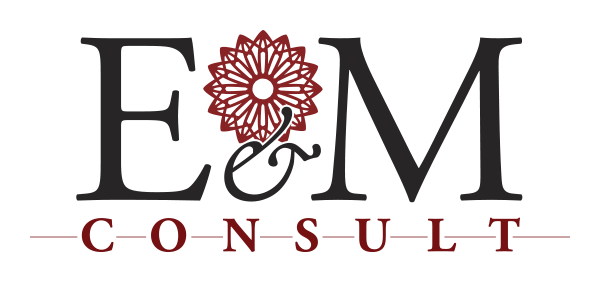 E & M Consult Logo design