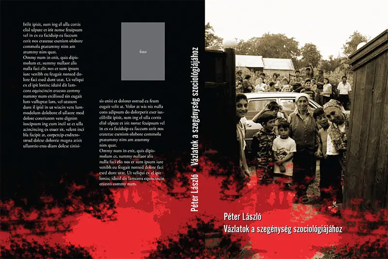 Péter László: Poverty sociology - book cover design & DTP