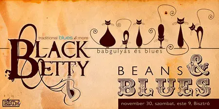 Black Betty Blues Band poster graphic design