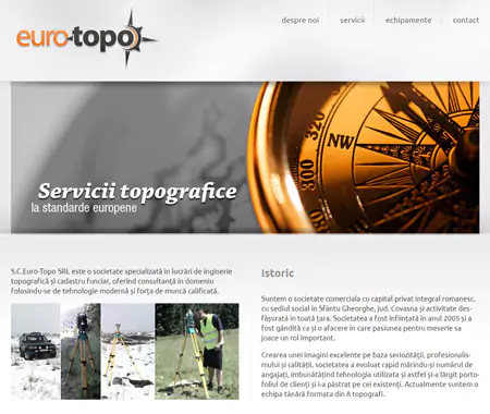 www.euro-topo.ro web design