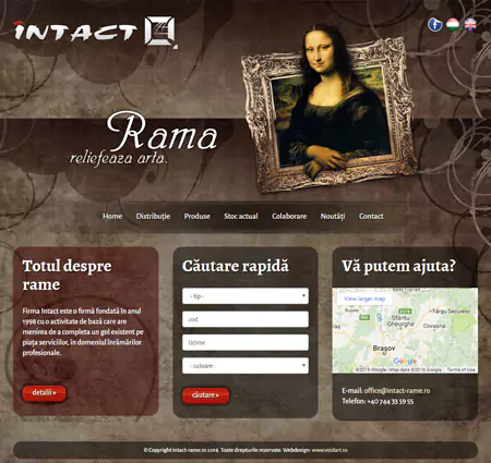 www.intact-rame.ro web design