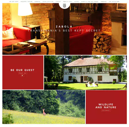 www.zabola.com web design